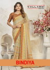 Bindiya By Vallabhi Dull Moss Print With Zari Border Saree Wholesale Distributors In India